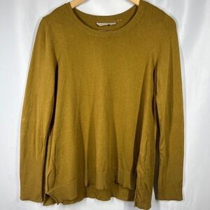 🔴 5 for $25! Soft Surroundings Sweater Round Neck Olive Green Long Sleeve Small